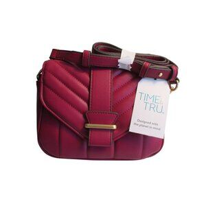 *Time and Tru Pink Cranberry Crossbody Bag - NWT